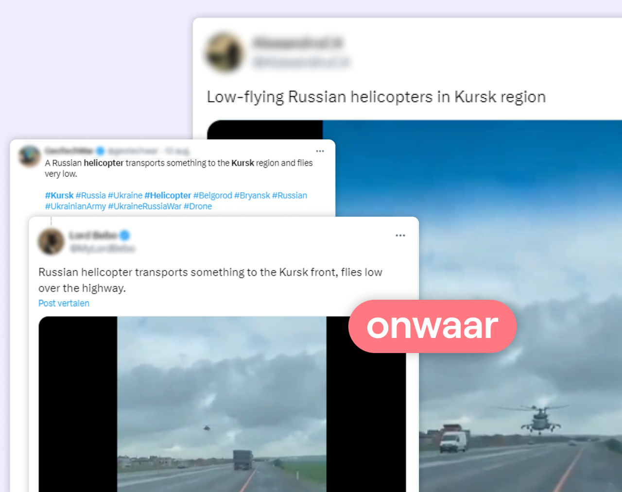 Fact check: Helicopter video reused after Ukrainian invasion of Kursk