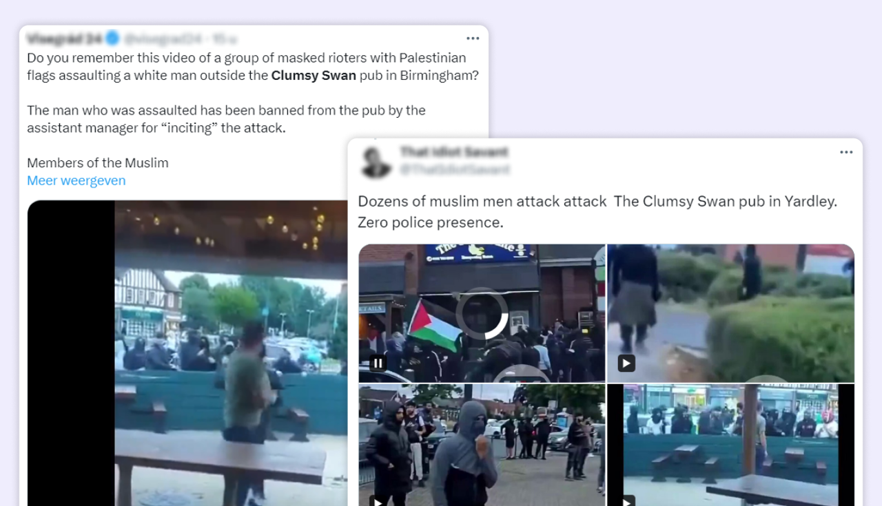 Fact check: yes, this Birmingham bar was attacked by masked men with Palestinian flag